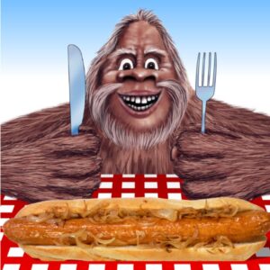 Bigfoot Hot Dog