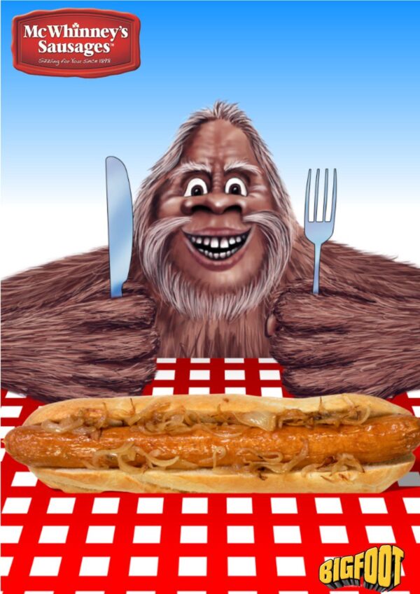 Bigfoot Hot Dog