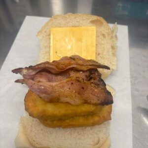 Bacon Double Chicken Cheese Burger