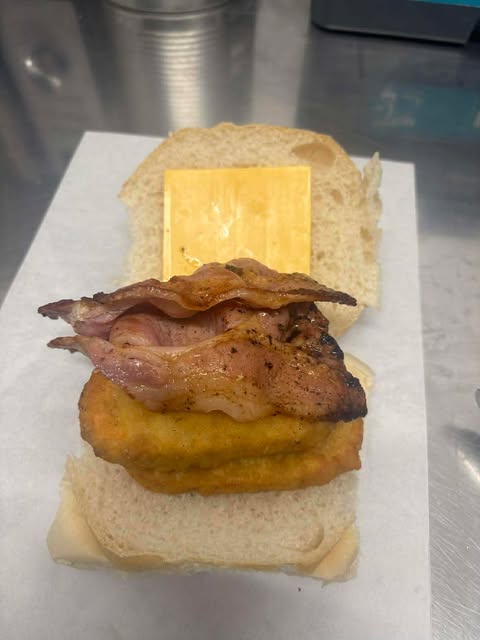 Bacon Double Chicken Cheese Burger